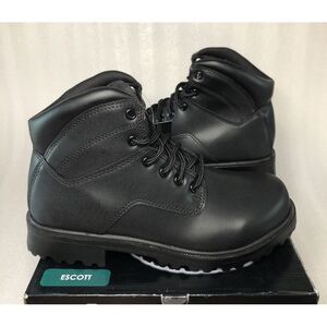 Brahma Escott Men's Soft Toe 6" Black Work‎ Boot Slip & Oil Resistant Size 7.5W